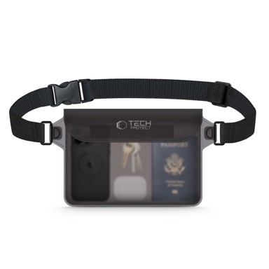 TECH-PROTECT UWP10 Vodootporna torbica 10" prozirno/crna